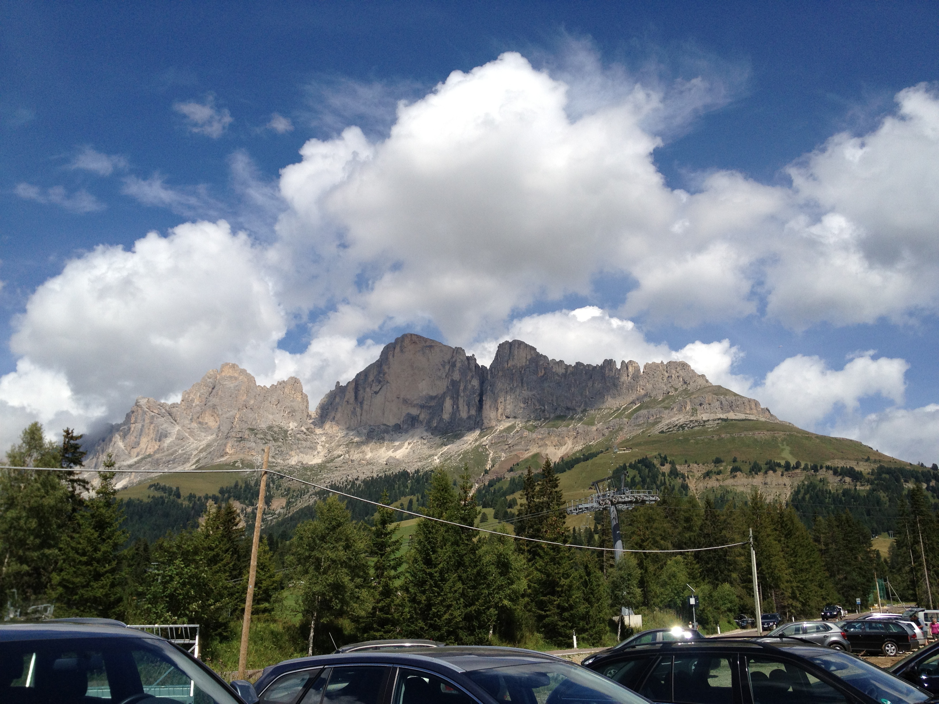 View from the parking lot